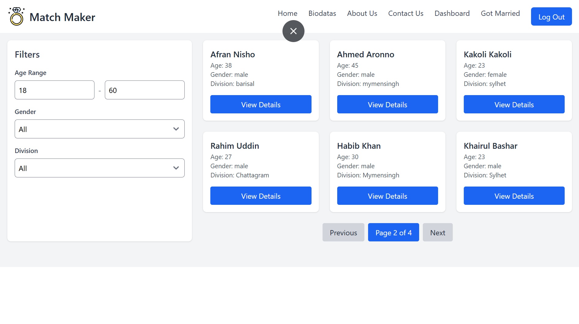 Project One Screenshot